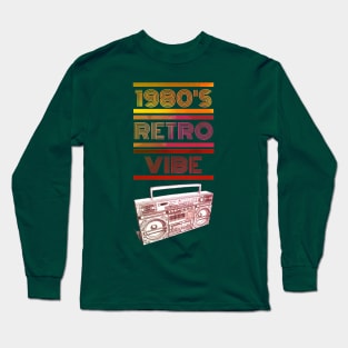 1980's Retro Vibe Long Sleeve T-Shirt